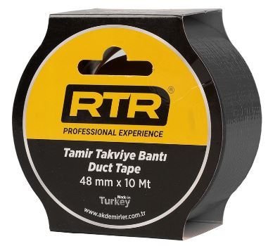 TAMİR BANDI DUCK TAPE SİYAH 48 mm*10mt RTRMAX