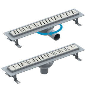 PERA STANDART LINE YAN ÇIKIŞ 50 CM AÇIK KARE DUŞ KANALI
