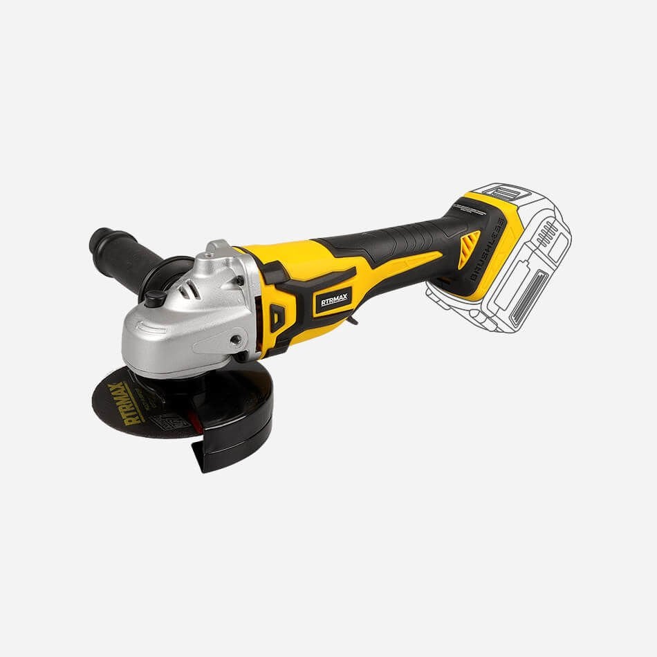 AKÜLÜ AVUÇ TAŞLAMA 115MM, 18V (KÖMÜRSÜZ) *AKÜSÜZ* RTRMAX X-LION