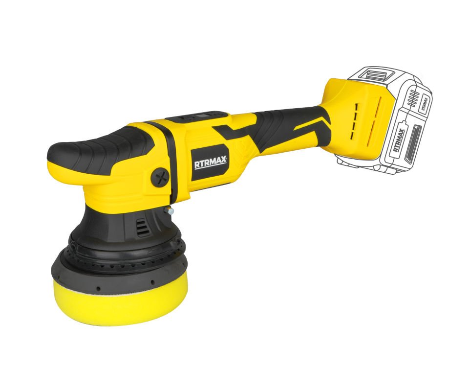 AKÜLÜ ORBİTAL POLİSAJ (KÖMÜRSÜZ) 18V, 125MM *AKÜSÜZ* RTRMAX X-LION