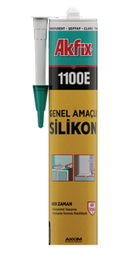 AKFİX 1100E GENEL AMAÇLI SİLİKON 280GR SİYAH