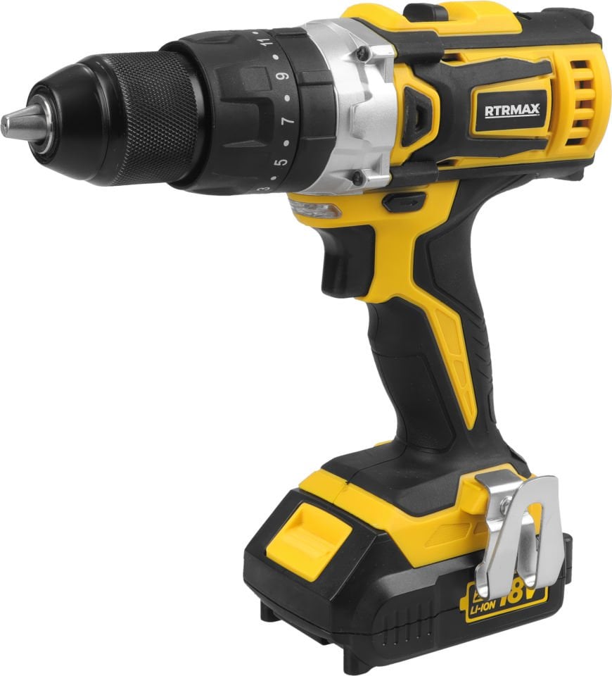 AKÜLÜ DARBELİ MATKAP 18V, 2X2Ah AKÜ RTRMAX X-LION