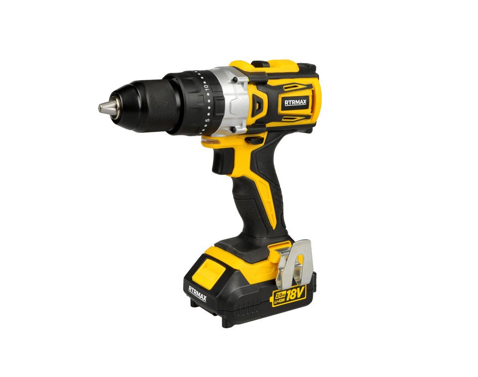 AKÜLÜ DARBELİ MATKAP 18V, 2X2Ah AKÜ (KÖMÜRSÜZ) RTRMAX X-LION