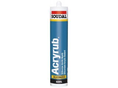 500 GR SOUDAL ACRYRUB SİLİKONİZE MASTİK SİYAH