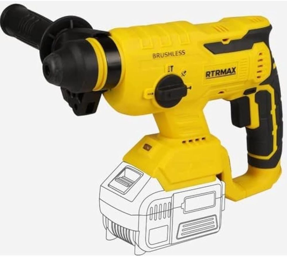 AKÜLÜ ELEKTROPNÖMATİK KIRICI-DELİCİ 18V 2.2 J (KÖMÜRSÜZ) *AKÜSÜZ* RTRMAX X-LİON