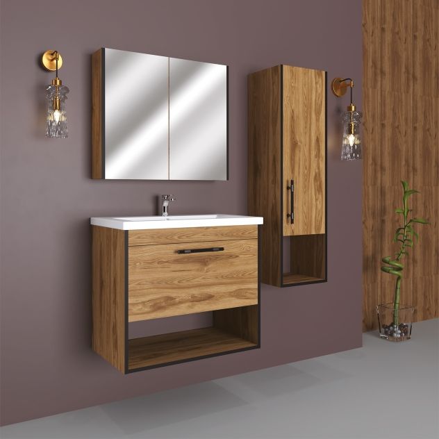 80 CM DOLAP PANDORA TAKIM-UD/SİYAH