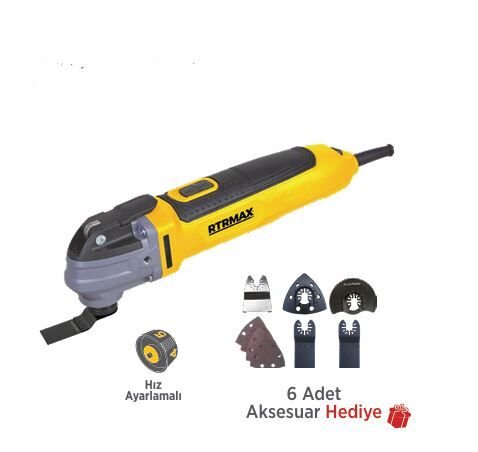 ÇOK AMAÇLI KESİCİ 300 W DEVİR AYARLI 21.000 RPM RTRMAX