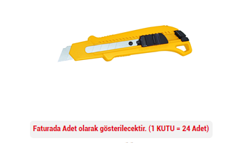 MAKET BIÇAĞI PLASTİK GENİŞ 18mm RTRMAX