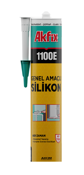 AKFİX 1100E GENEL AMAÇLI SİLİKON 280GR ŞEFFAF