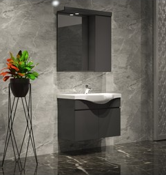 KUALA 65 CM KOMPLE ANTRASİT DOLAP