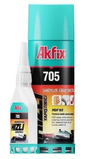 AKFİX 705 ÜNİVERSAL HIZLI YAPIŞTIRICI(B25GR+100ML)