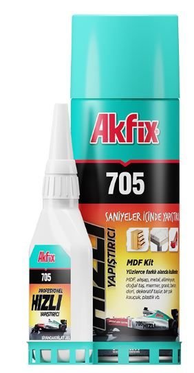 AKFİX 705 ÜNİVERSAL HIZLI YAPIŞTIRICI (B100GR+400ML)