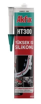 Akfix HT300 RTV Yüksek Isı Silikonu 280Ml Kırmızı (24)