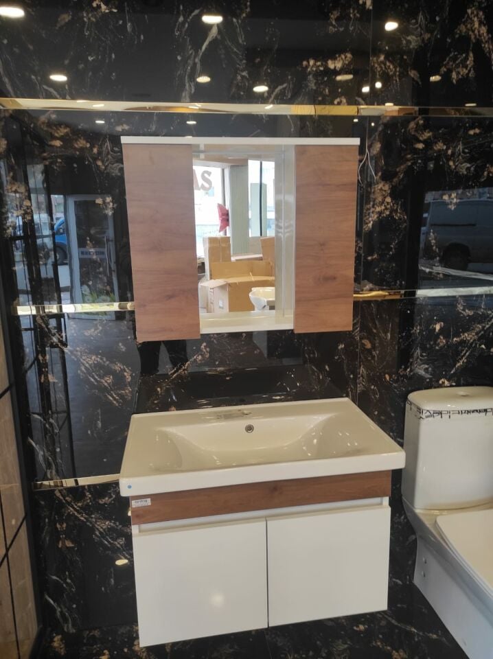 SELEN 80 CM CEVİZ DOLAP