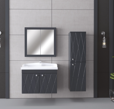 80 CM DOLAP SANDORA TAKIM - ANTRASİT -
