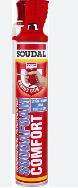 750 ML SOUDAFOAM COMFORT  KIRMIZI BAŞLIKLI VALFLİ KÖPÜK