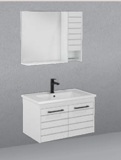 ARİSTO 80 ALT DOLAP K.BEYAZ-K. BEYAZ SET