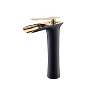 VICTORIA BLACK GOLD TALL LAVABO BATARYASI