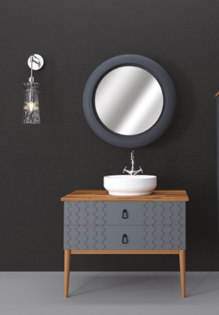 100 CM DOLAP MONARC TAKIM-SİYAH UV-170L