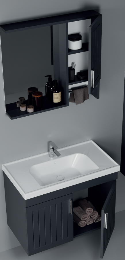 80 CM DOLAP ARYA TAKIM-ANTRASİT-ANTRASİT