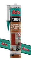 AKFİX AS606 SİLİKONİZE AKRİLİK MASTİK 500 GR SİYAH