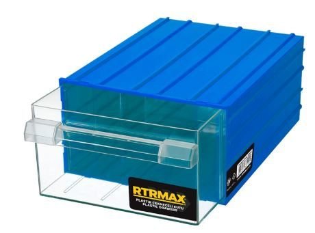 MK-40    PLASTİK ÇEKMECELİ KUTU   MAVİ RTRMAX